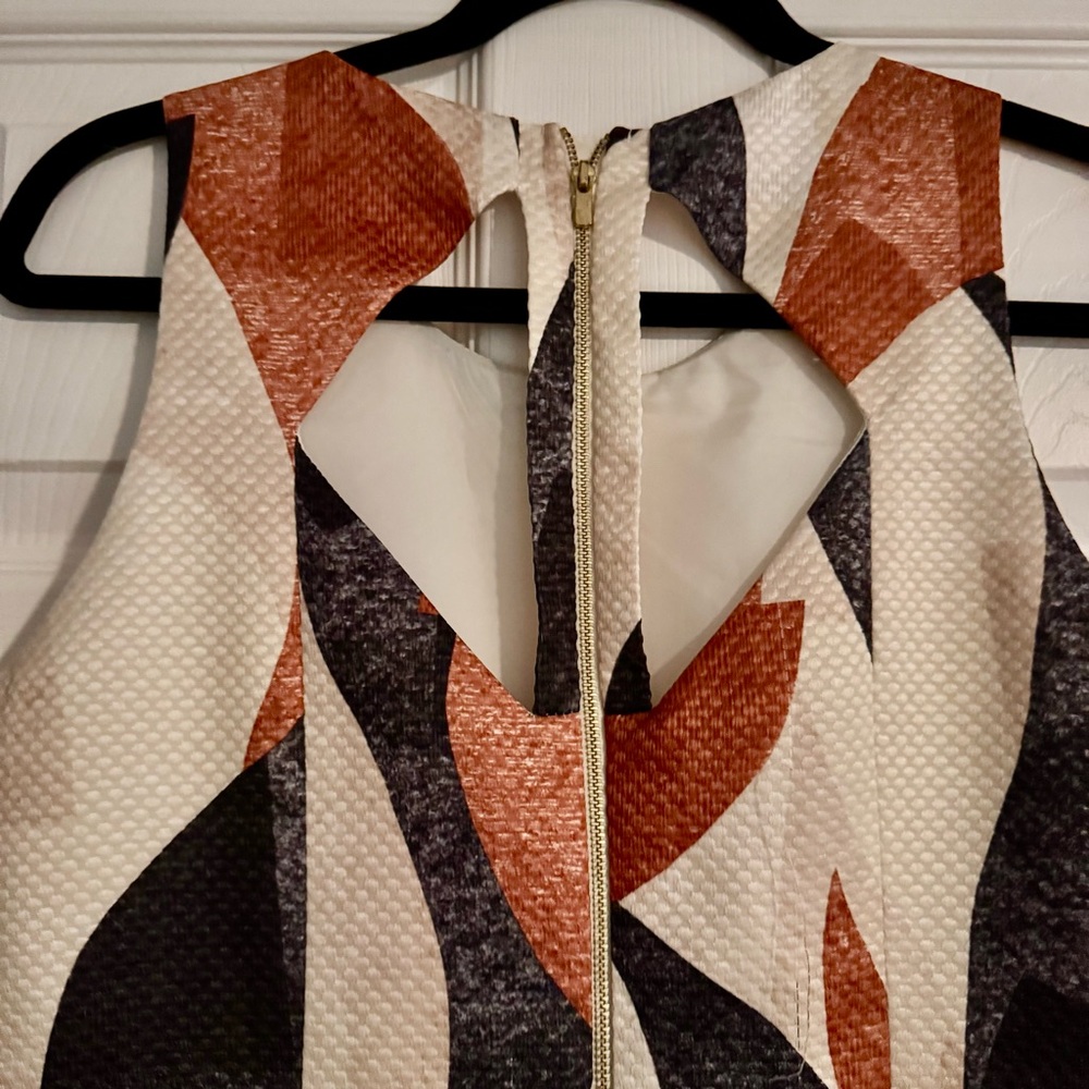 H&M Cream and Black Patterned Mini Dress - Picture 5 of 6